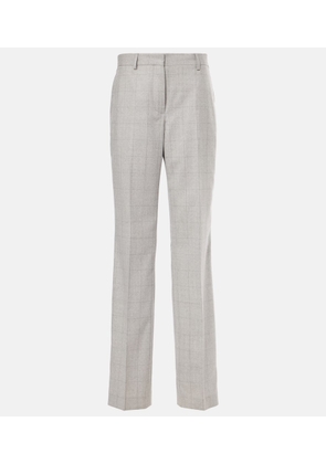 Dries Van Noten Checked wool straight pants
