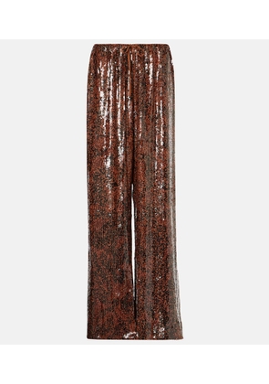 Dries Van Noten Sequined wide-leg pants