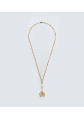 FoundRae Karma 18kt gold chain necklace with diamond