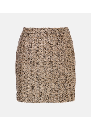 Alessandra Rich Lame tweed miniskirt