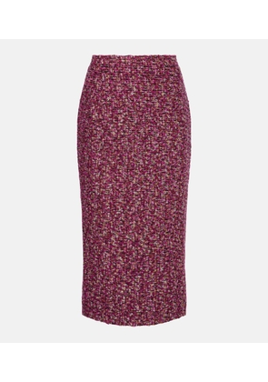 Alessandra Rich Sequined tweed midi skirt