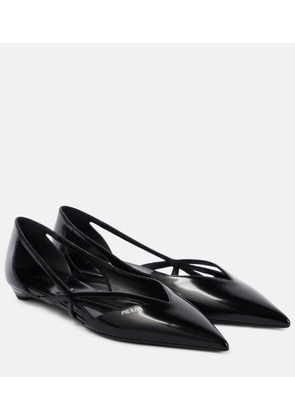 Prada Leather ballet flats