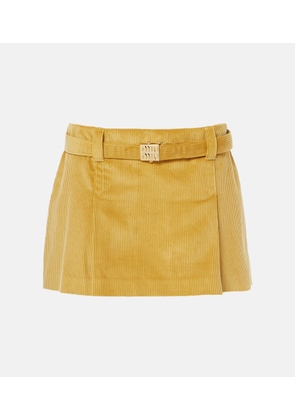 Miu Miu Cotton corduroy miniskirt