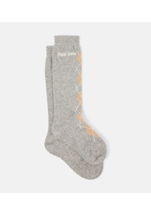 Miu Miu Wool and cashmere-blend socks