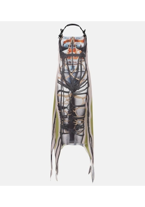 Y/Project Bondage printed midi dress