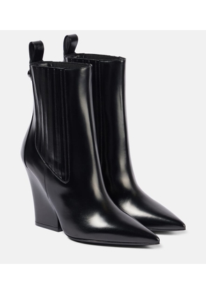 Valentino Garavani VLogo Lockette leather ankle boots