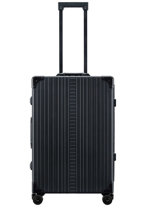 Aleon Traveler Checked 26 Suitcase in Onyx - Black. Size all.