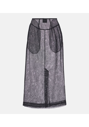 Simone Rocha Sheer tulle pencil skirt