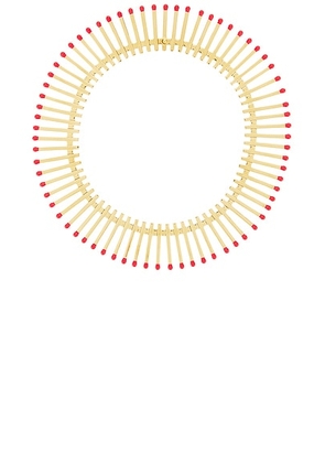 Bottega Veneta Fringe Necklace in Syrup - Metallic Gold. Size all.