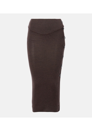 Vivienne Westwood Pamela knitted wool midi skirt