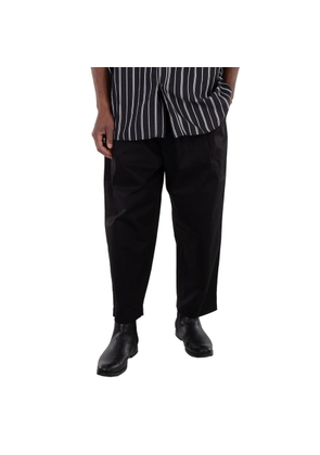 Maison Kitsune Mens Cropped Pleated Chino Pants