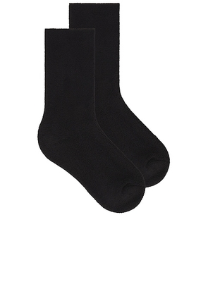 Eterne Lounge Socks in Black - Black. Size all.
