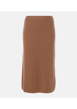 'S Max Mara Just ribbed-knit wool and cashmere midi skirt