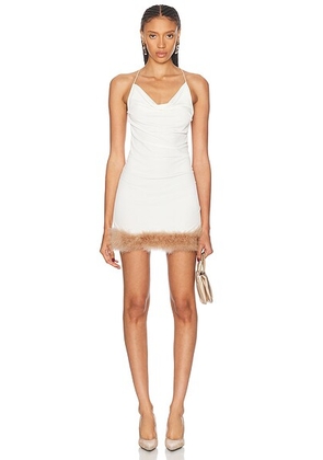 Coperni Boa Jersey Mini Dress in White - White. Size 40 (also in 42).