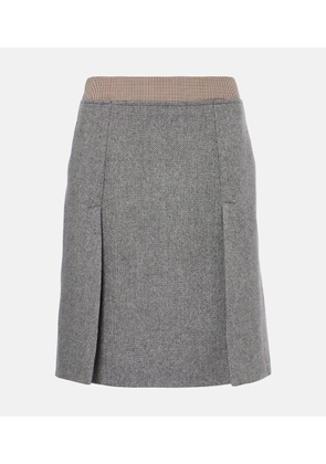 Sportmax Riga tweed midi skirt