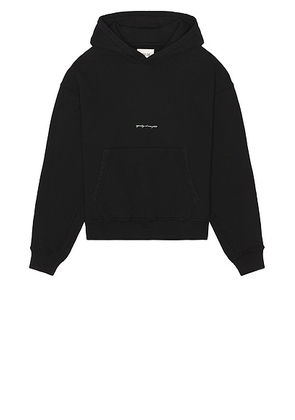 AGOLDE x RSVP Gallery Easton Hoodie in Black & Mint in Script Print - Black. Size L (also in S, XL/1X).