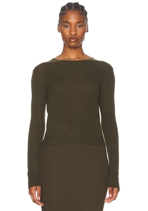 Eterne Francis Cashmere Sweater in Moss - Army. Size L/XL (also in ).