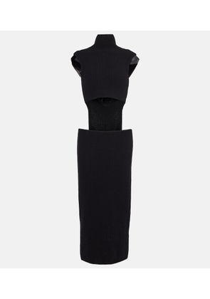 Sportmax Arabba wool and cashmere midi dress