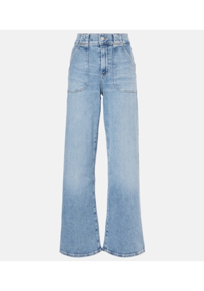 Frame Modern Pocket high-rise wide-leg jeans