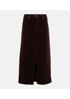 Frame The Cord corduroy midi skirt