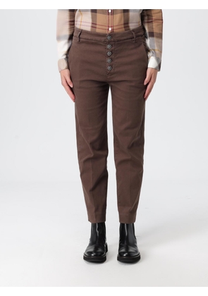 Pants DONDUP Woman color Brown