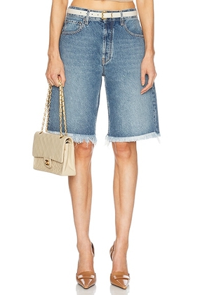 Alessandra Rich Bermuda Short in Blue - Blue. Size 25 (also in 26).