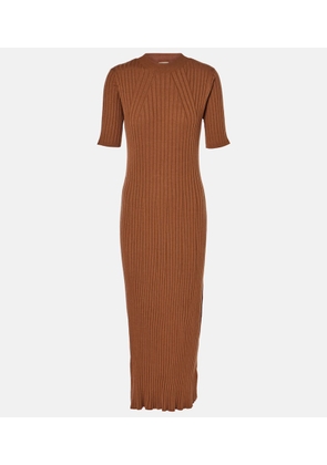 Varley Maeve ribbed-knit midi dress