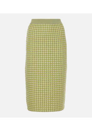 Tory Burch Knitted checked pencil skirt