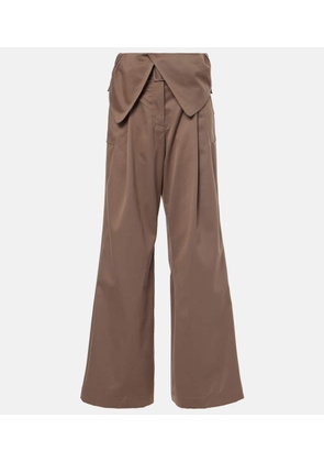 JW Anderson Cotton twill wide-leg pants