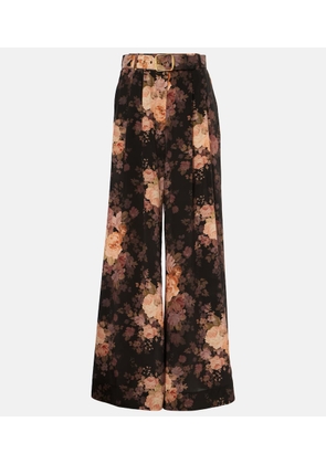 Zimmermann Illustration silk wide-leg pants