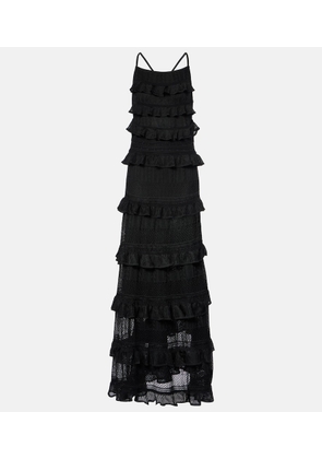 Zimmermann Illustration ruffled knitted maxi dress