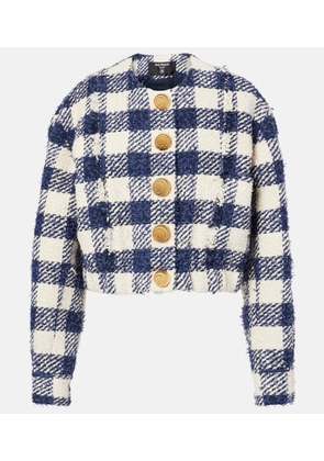Balmain Checked tweed jacket