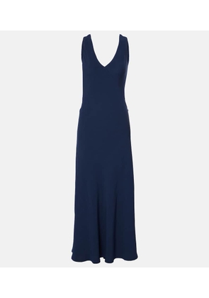 Asceno Bordeaux maxi dress
