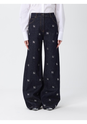 Jeans MSGM Woman color Blue