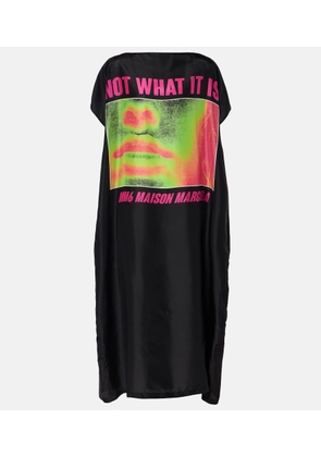 MM6 Maison Margiela Printed silk maxi dress