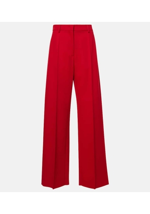 Valentino Virgin wool grisaille wide-leg pants