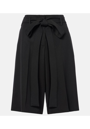 Valentino Virgin wool sable Bermuda pants