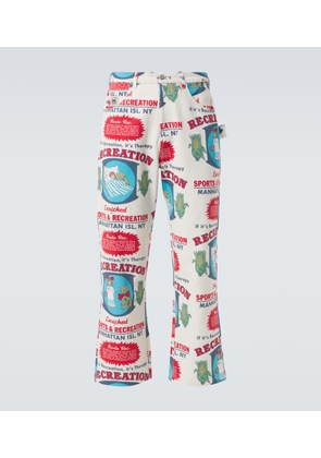 Bode Enrichment Knolly Brook cotton straight pants