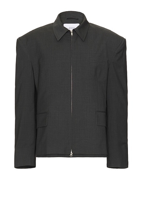 Bianca Saunders Pencil Jacket in Raven - Grey. Size L (also in M, XL/1X).