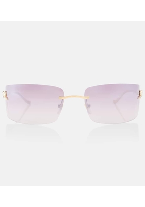 Cartier Eyewear Collection Panthere De Cartier rectangular sunglasses