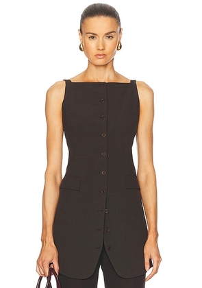 Beaufille Innes Top in Pepper - Grey. Size L (also in XS, S, M).