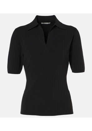 Emilia Wickstead Dune ribbed-knit polo shirt