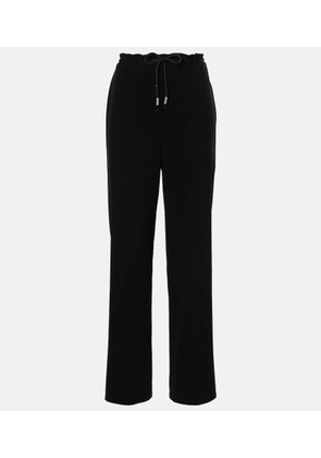 The Row Bonnette wool-blend crepe straight pants