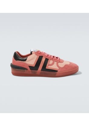 Lanvin Clay suede-trimmed sneakers