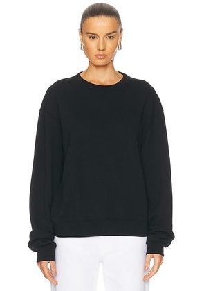 Aya Muse Everyday Crewneck Sweatshirt in Black - Black. Size XS (also in ).
