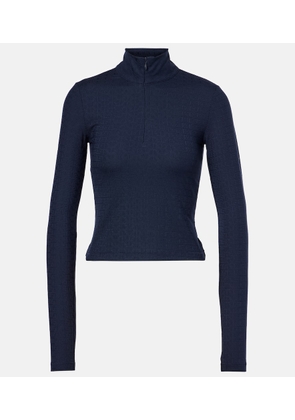 Tory Sport Cropped jacquard top