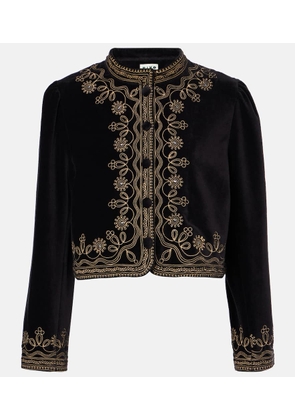 Rixo Denver embroidered cotton jacket