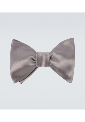 Brunello Cucinelli Cotton and silk satin bow tie