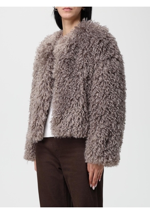 Fur Coat TAGLIATORE Woman color Grey