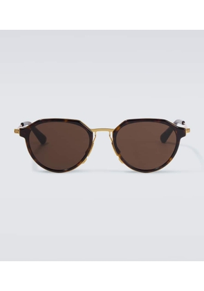 Bottega Veneta Thin Triangle round sunglasses